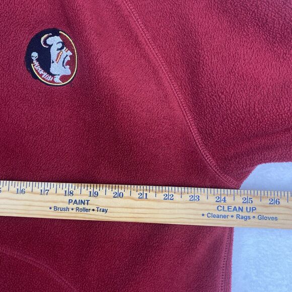 Pro Player Florida State Seminoles Fleece Jacket Mens Large Red Logo Full Zip - Picture 6 of 9